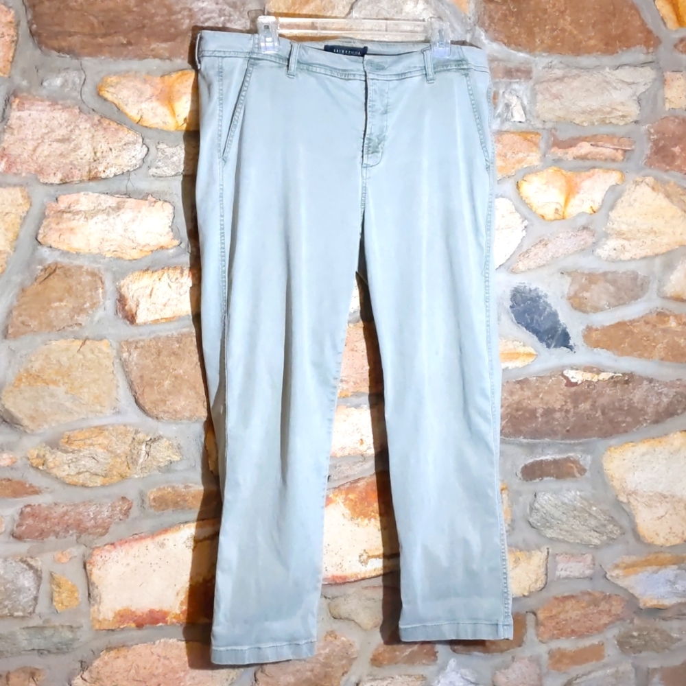 Liverpool jeans company size 16 green pants